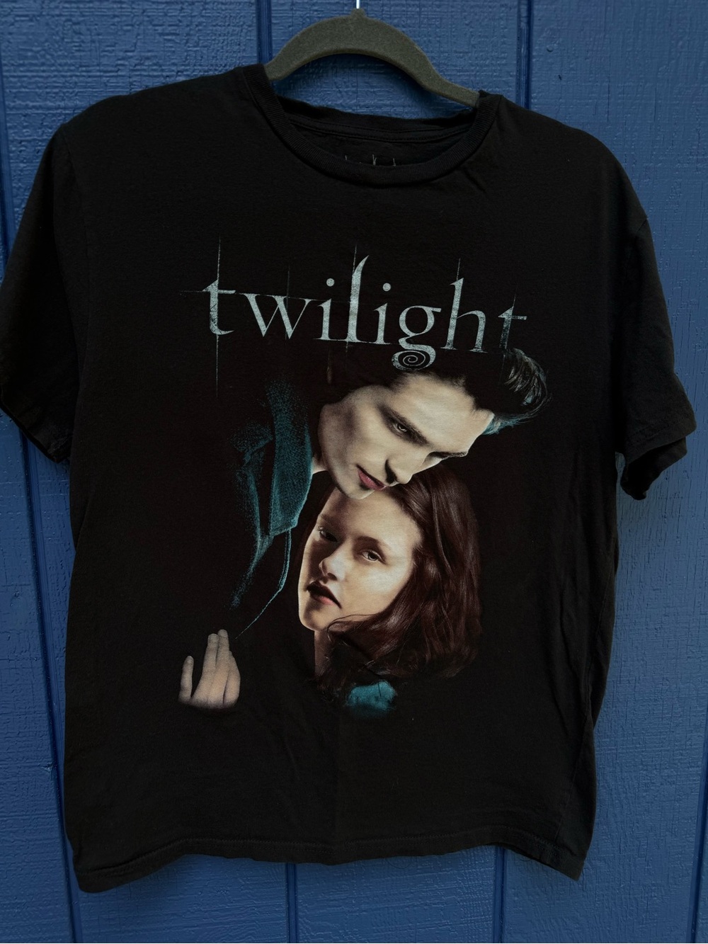 Twilight Black Graphic Tee - Twilight Movie Poster Crew Neck